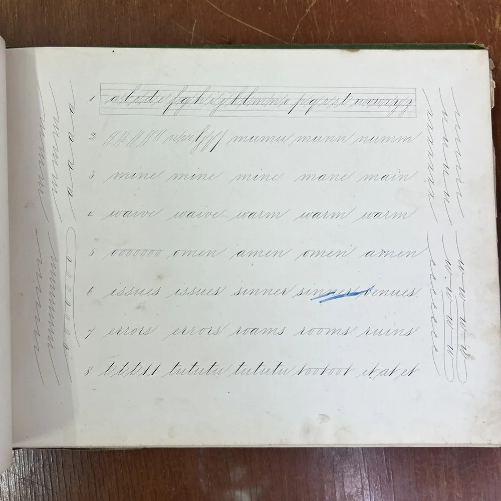 Antique Gems Of Penmanship Williams And Packard 1866 Calligraphy Book